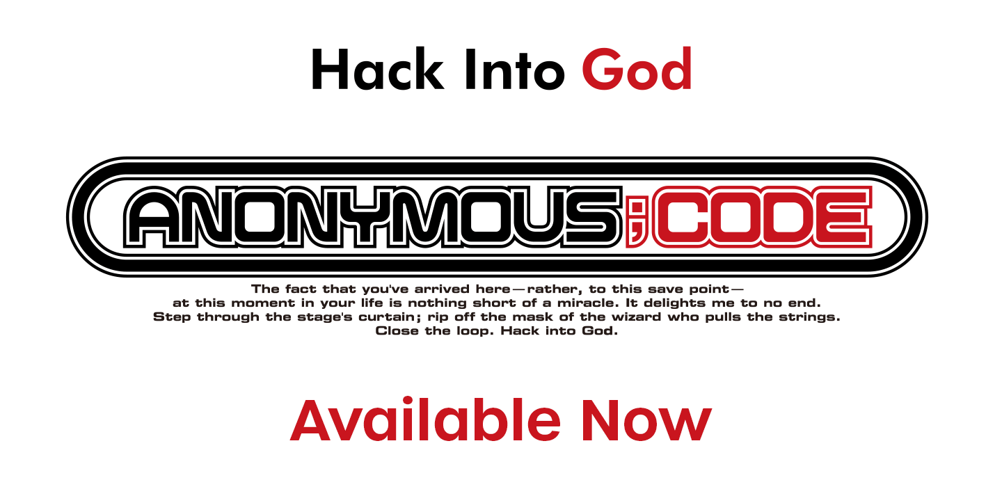 Hack Into God ANONYMOUS;CODE Release Date: 2023