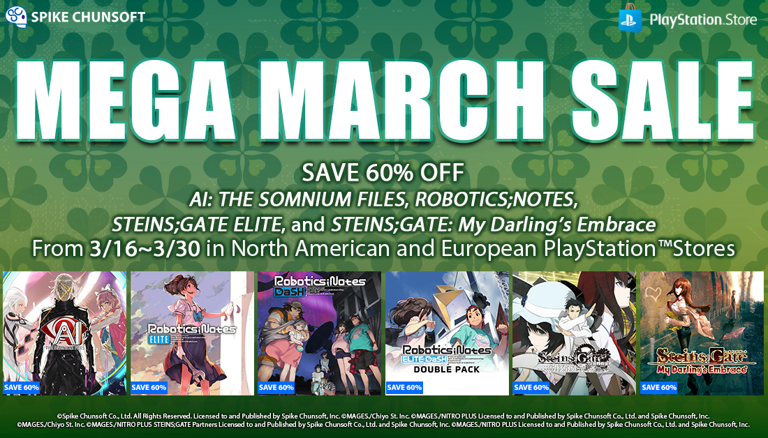Save up to 85% on Spike Chunsoft, Inc. Games During the