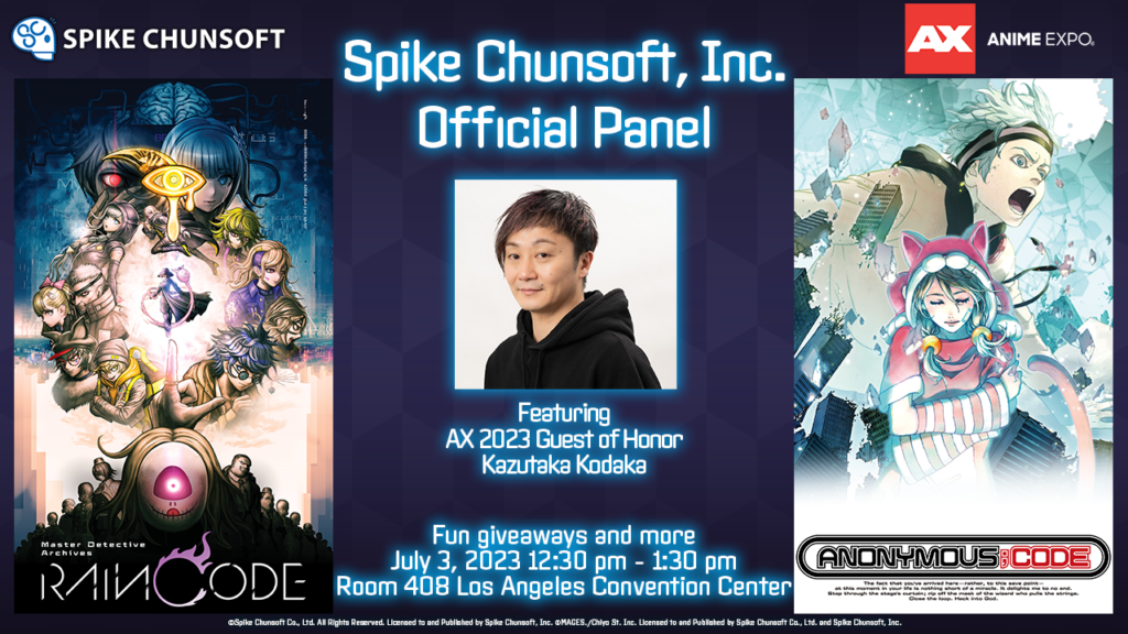 Spike Chunsoft, Inc. Official Panel featuring Anime Expo 2023 Guest of  Honor Kazutaka Kodaka - Spike Chunsoft