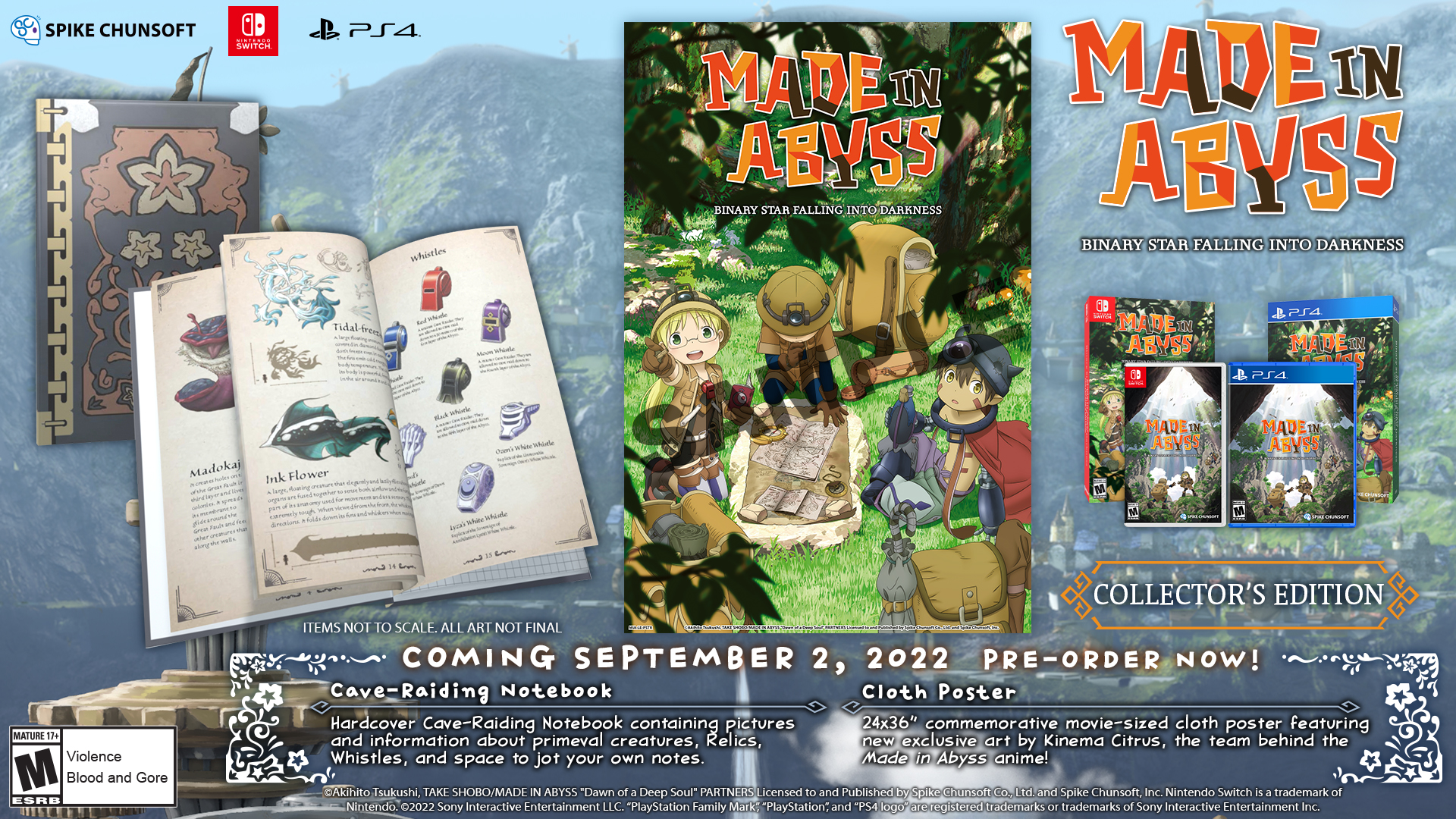 Made in Abyss: Binary Star Falling into Darkness comes to PlayStation®4,  Nintendo Switch™, and Steam® on September 2, 2022 - Spike Chunsoft