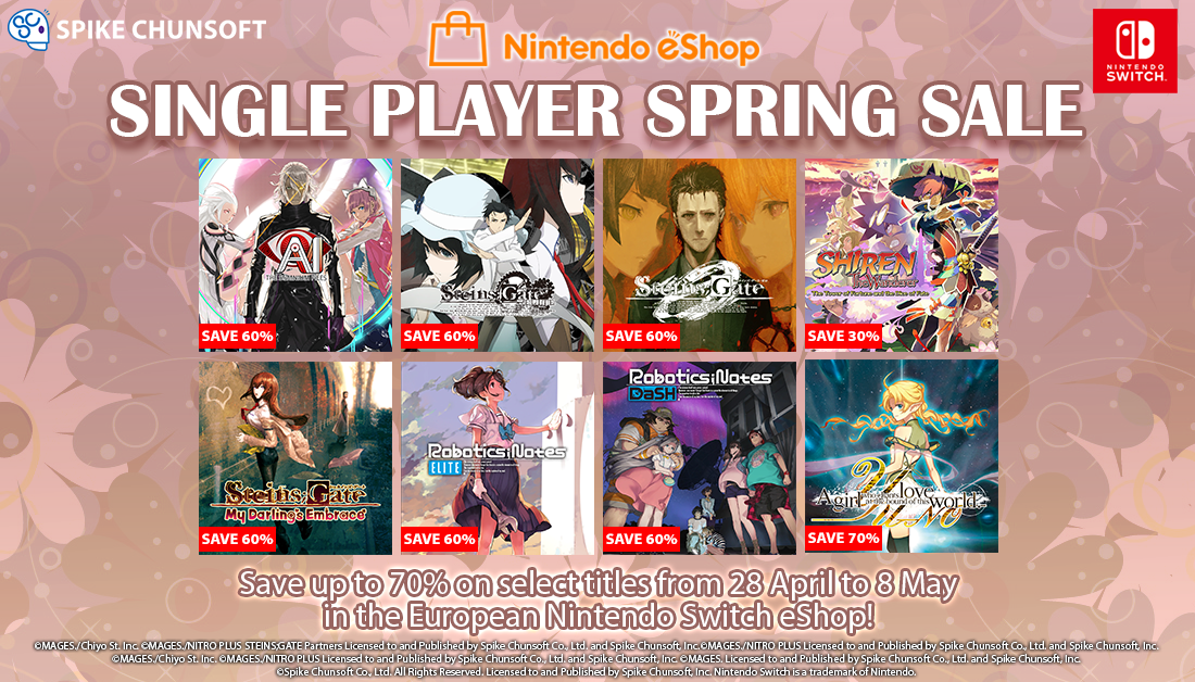 Klassifikation mærkning Forbigående Save Up to 70% on Select Spike Chunsoft, Inc. Titles During the Nintendo  eShop Europe Single Player Spring Sale - Spike Chunsoft