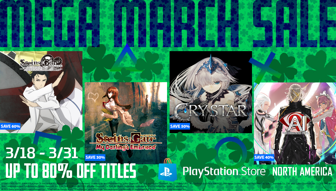 MEGA MARCH SALE IS HAPPENING 3/18 3/31!!! Spike Chunsoft