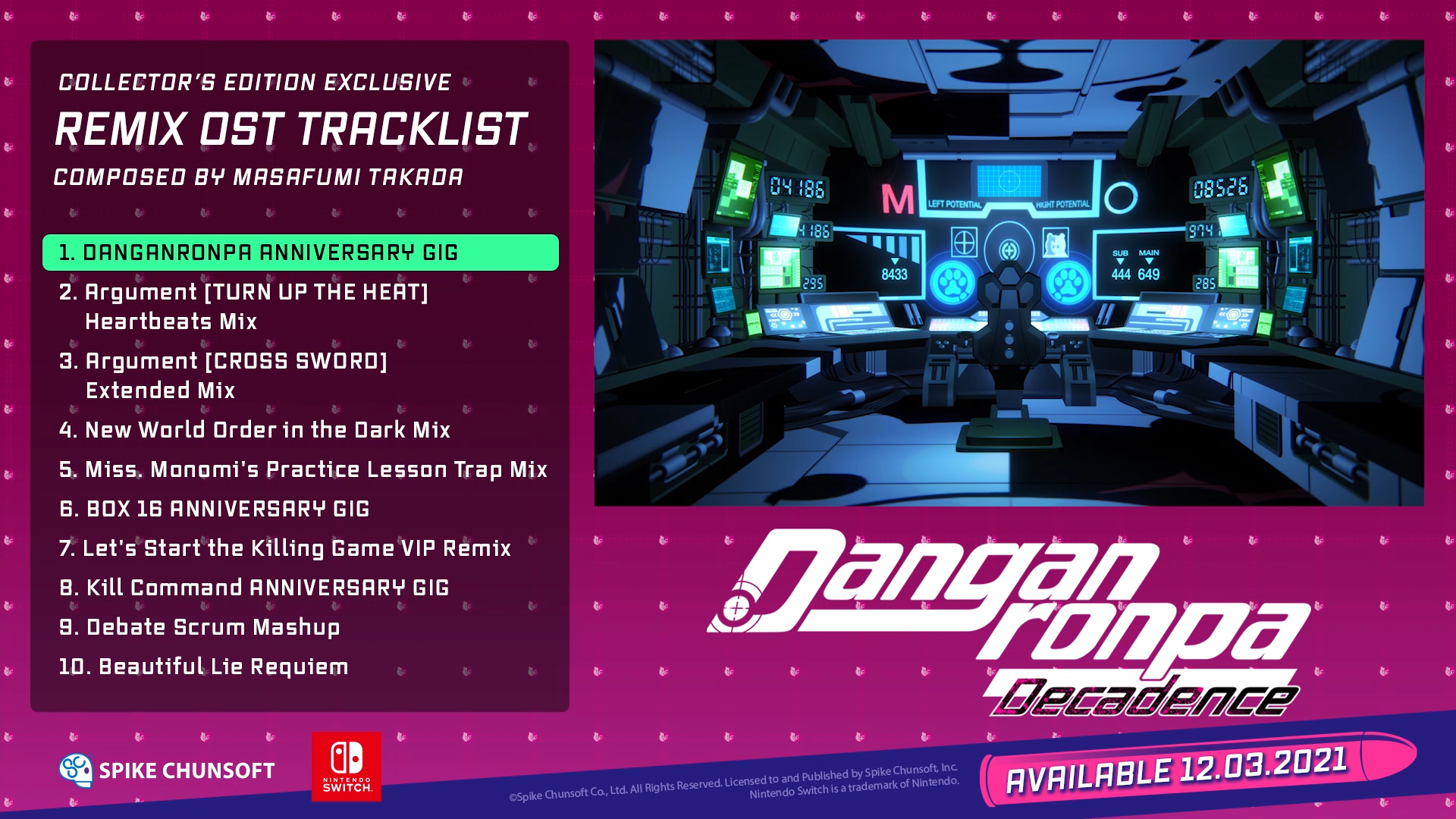 Soundtrack remix. Danganronpa Decadence Collector's Edition - Nintendo Switch. Danganronpa Decadence OST. Danganronpa Decadence - Collector's Edition. Danganronpa Decadence OST Cover.