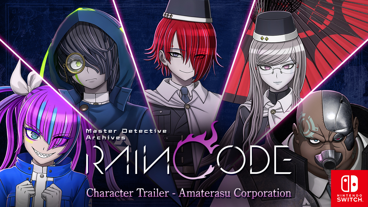 Spike Chunsoft, Inc. Releases Master Detective Archives: RAIN CODE  Character Trailer - Amaterasu Corporation - Spike Chunsoft